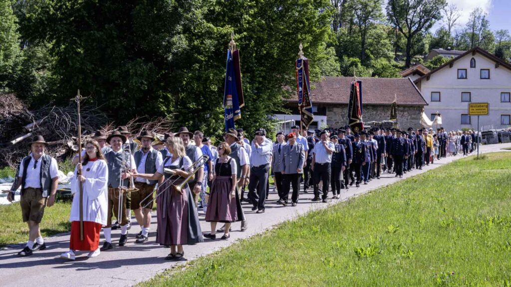 Fronleichnam 2026 in Wollaberg - Bild von der Prozession durch Wollaberg